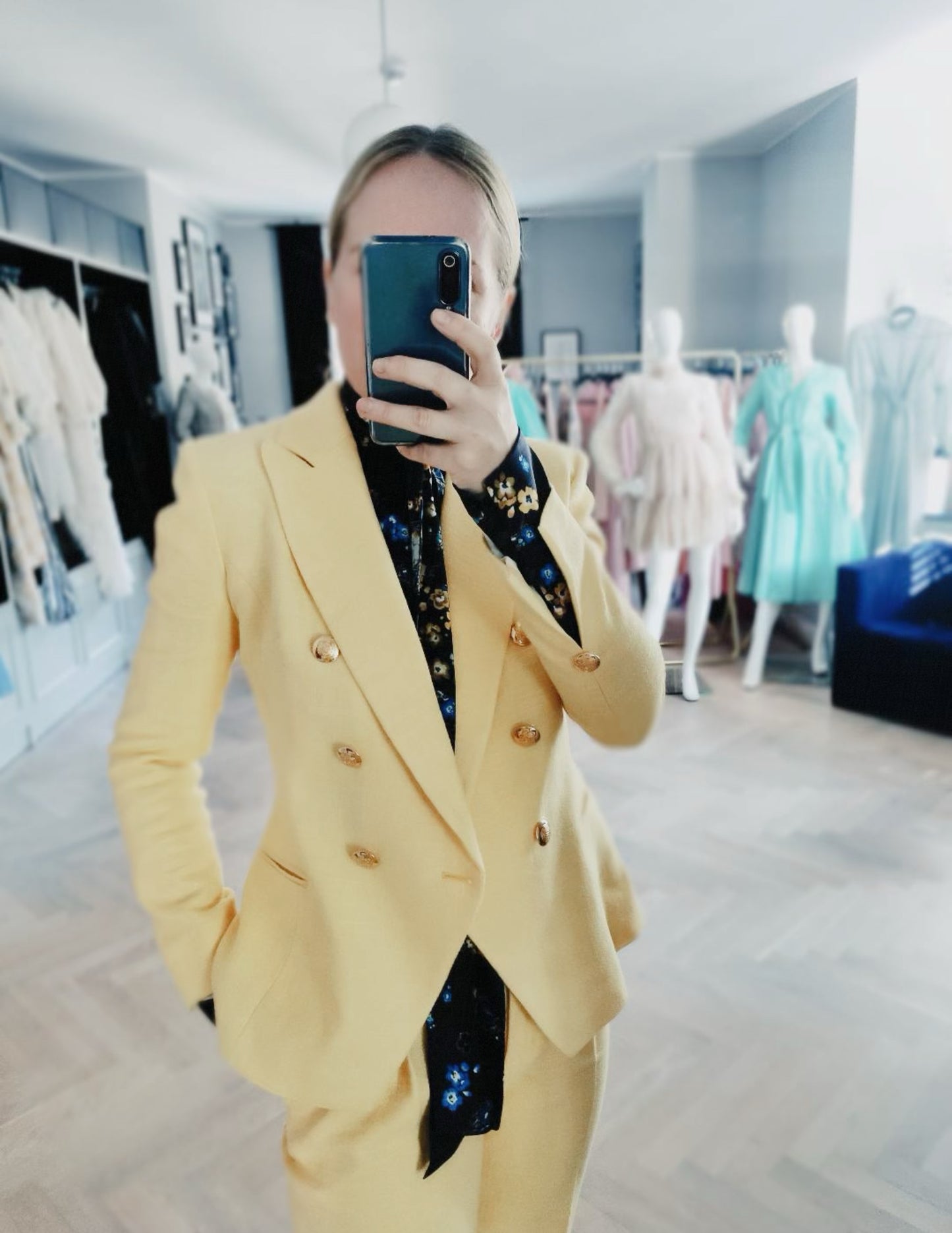Yellow Linen Pantsuit