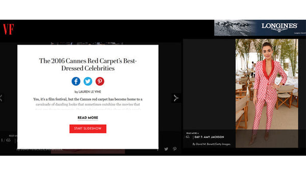 Amy Jackson in PLAKINGER best dressed list VANITY FAIR