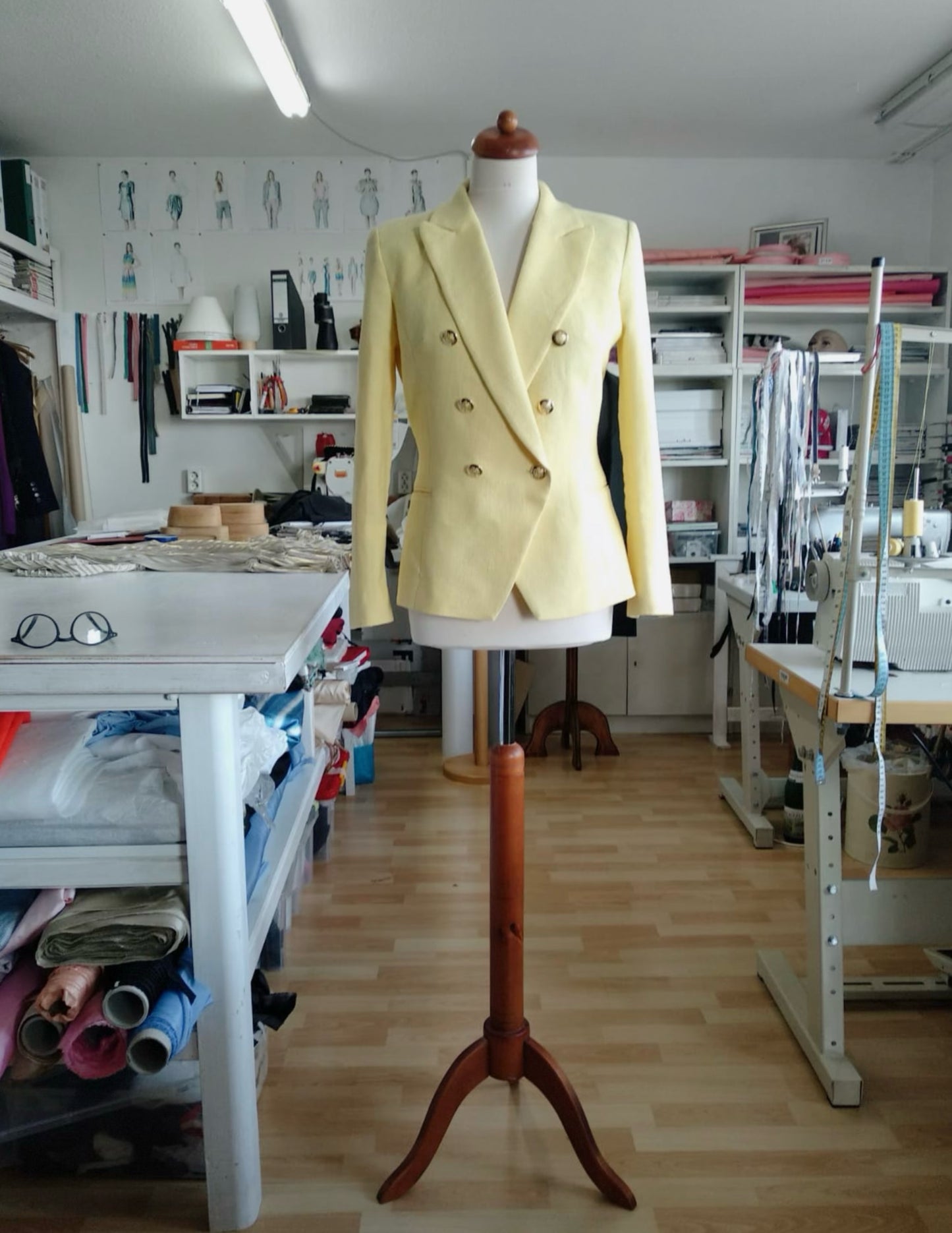 Yellow Linen Pantsuit