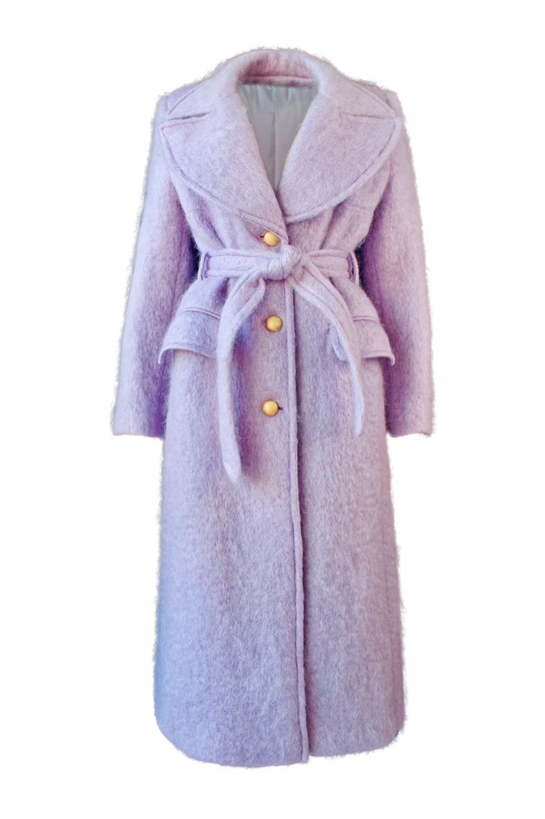 Dreamy Lavender Mohair Coat
